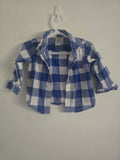 Carter's Blue Buffalo Plaid Button-Up Shirt | 12 Months