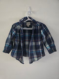 The Children's Place Blue Plaid Button-Up Shirt | 18-24 month