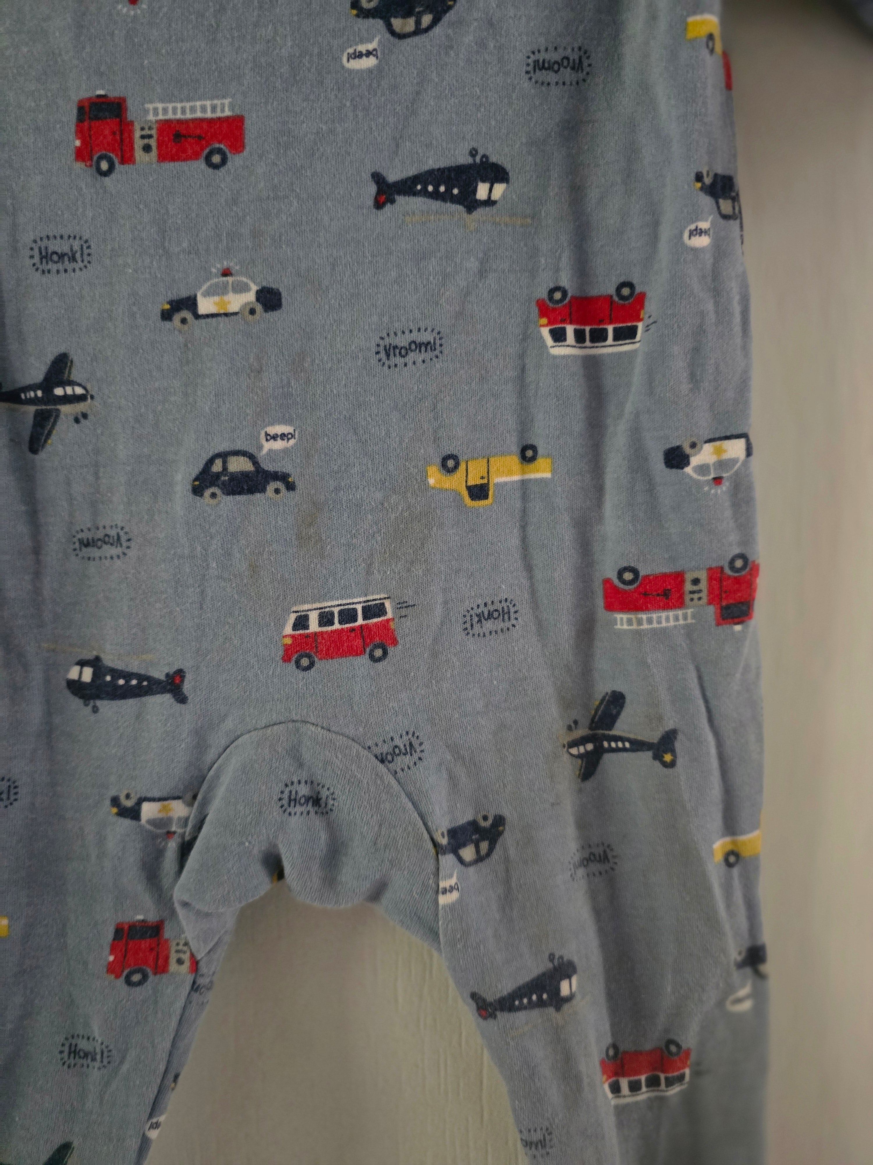 Carter's Transportation Print Zip Sleeper | 3M