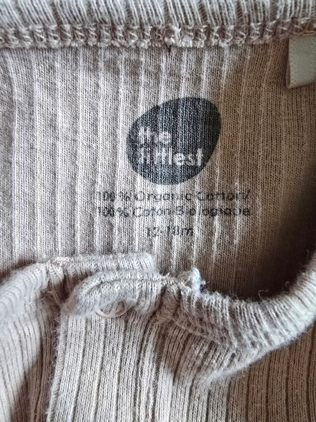 The Littlest Ribbed Henley Bodysuit | 12-18 month