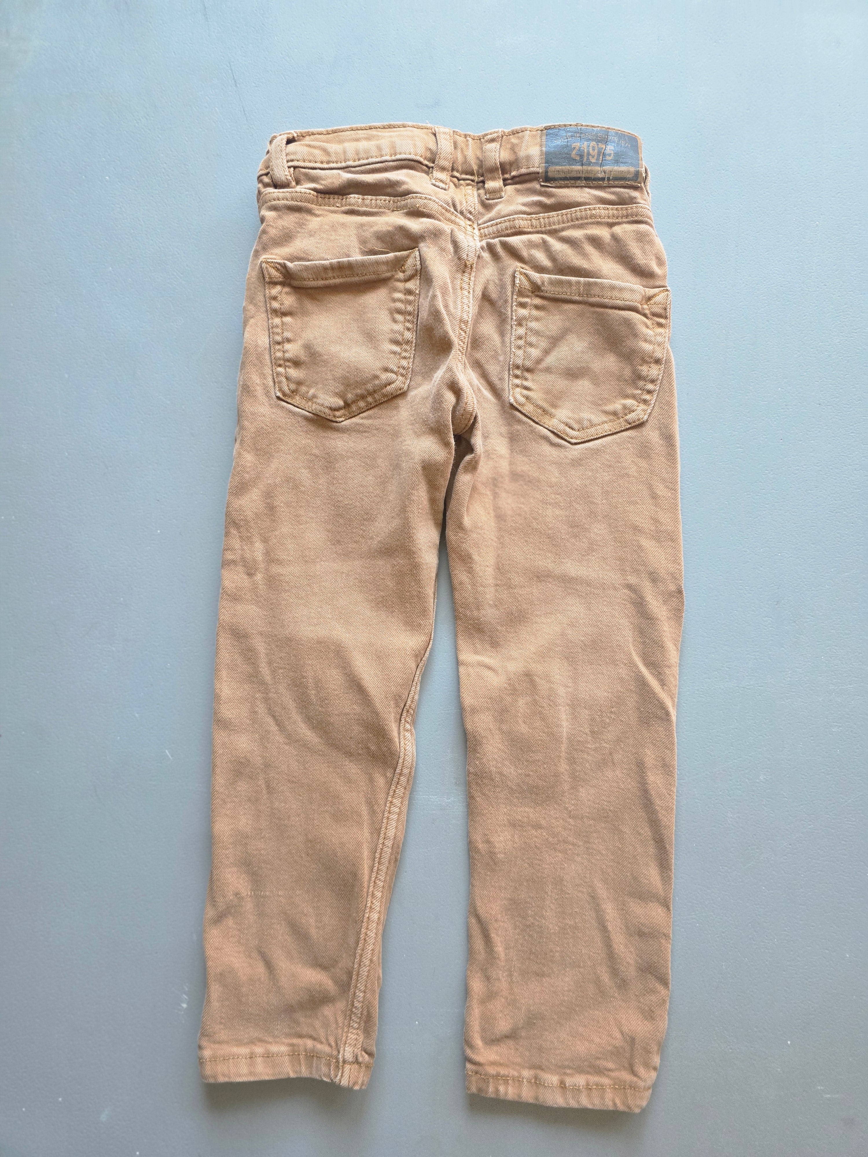 Zara Slim Fit Twill Pants | 4–5Y