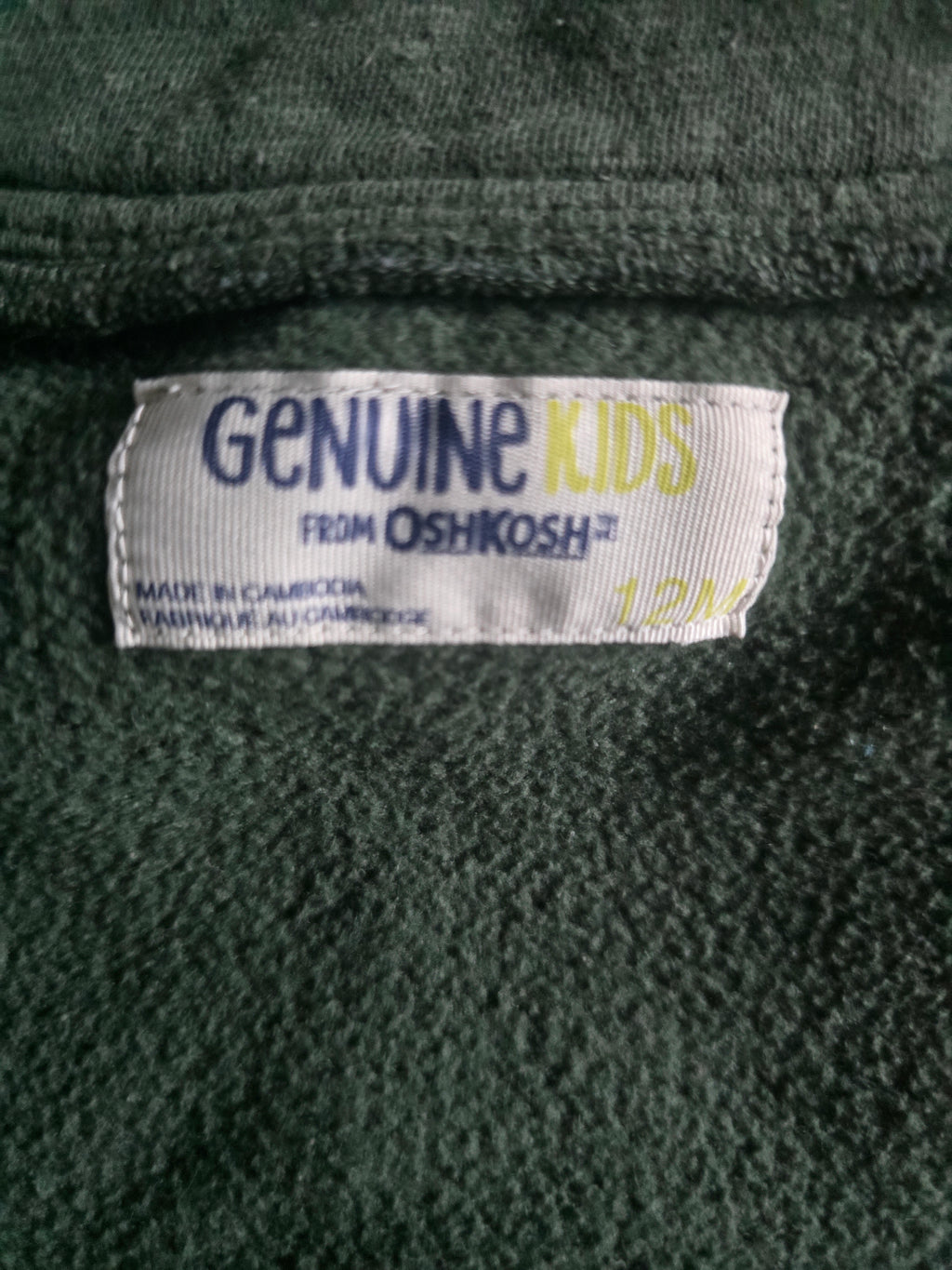 Genuine Kids by OshKosh Olive Utility Jacket | 12M
