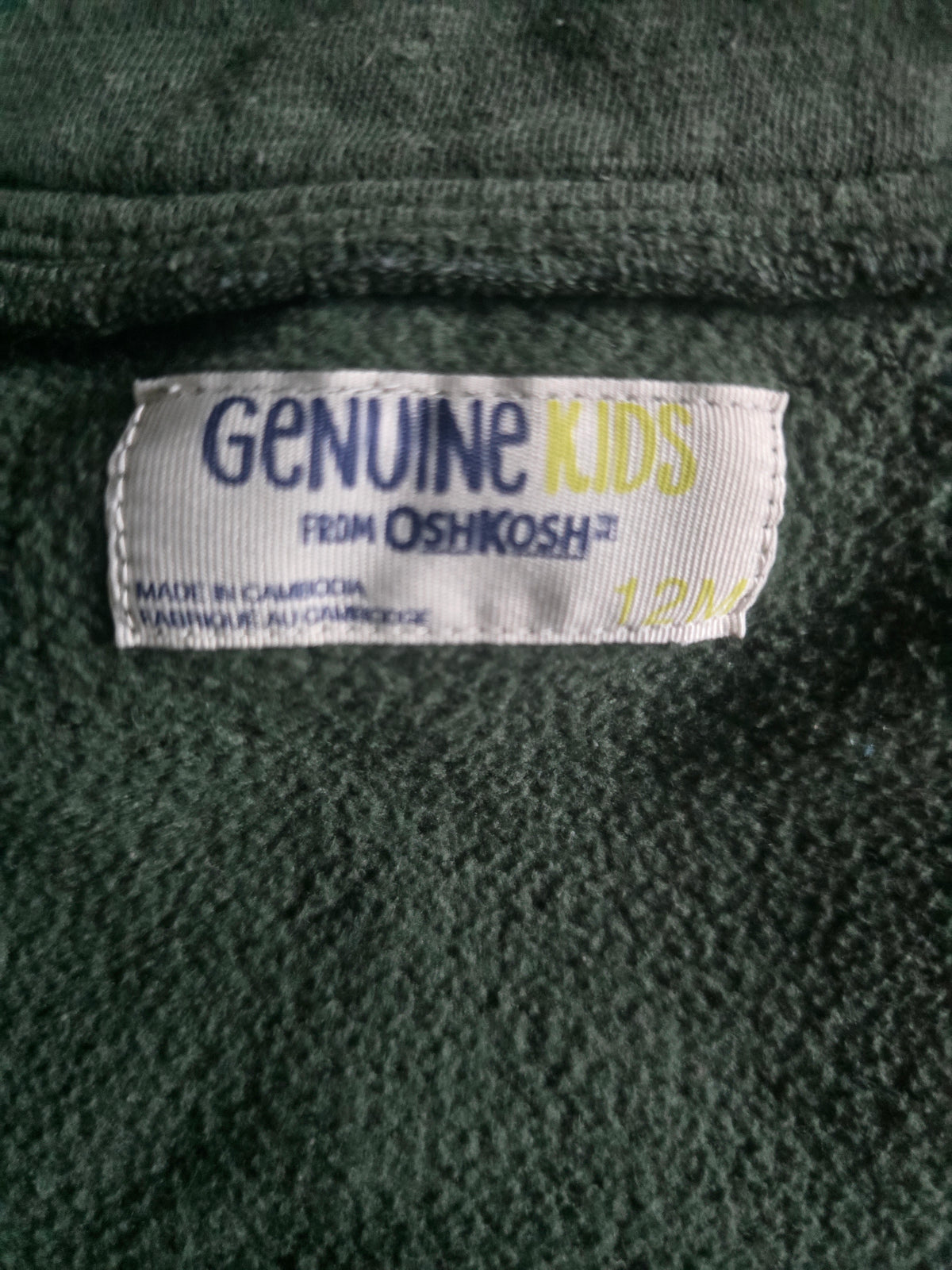 Genuine Kids by OshKosh Olive Utility Jacket | 12M
