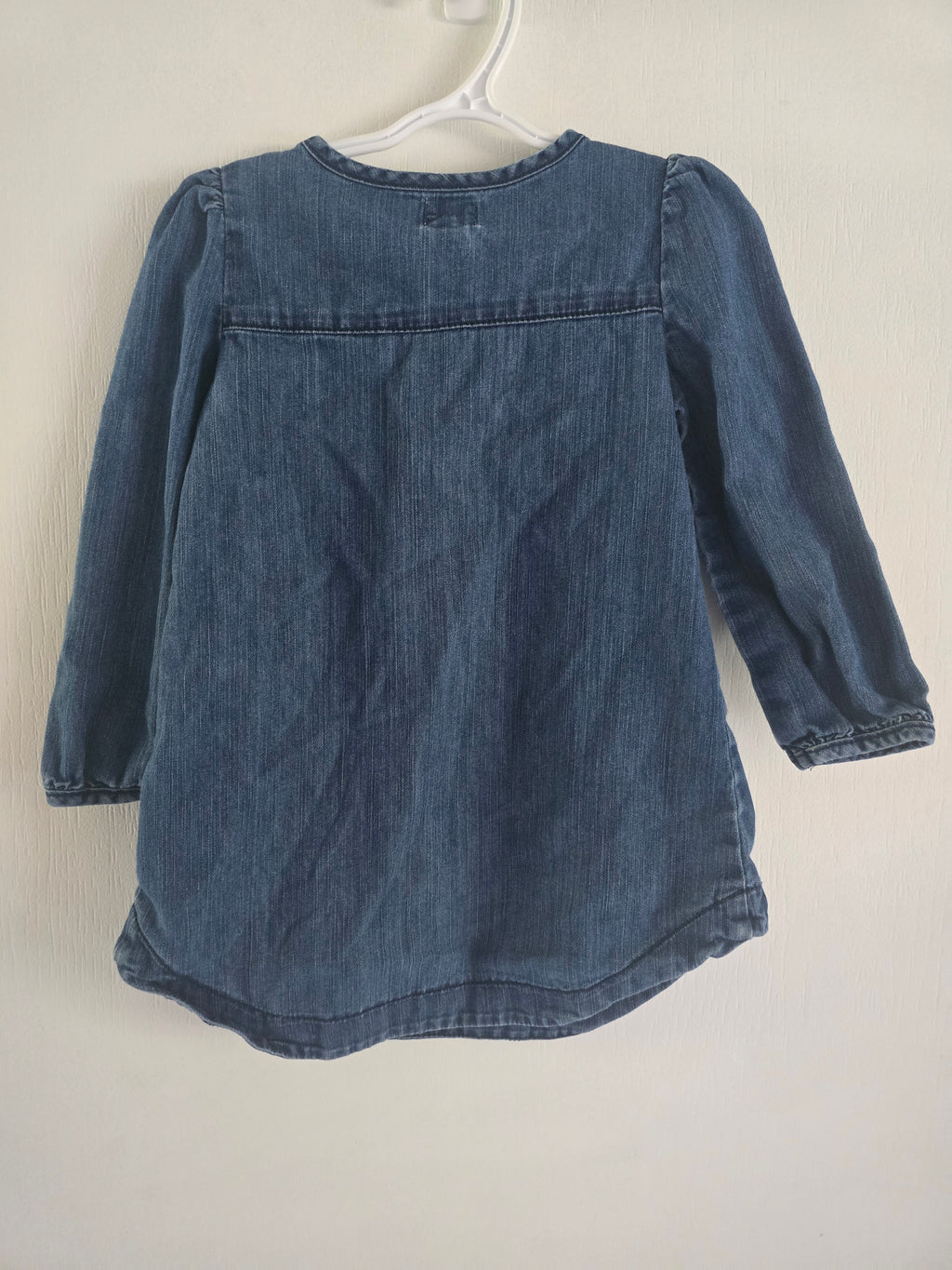 Old Navy Denim-Look Long Sleeve Dress | 3t
