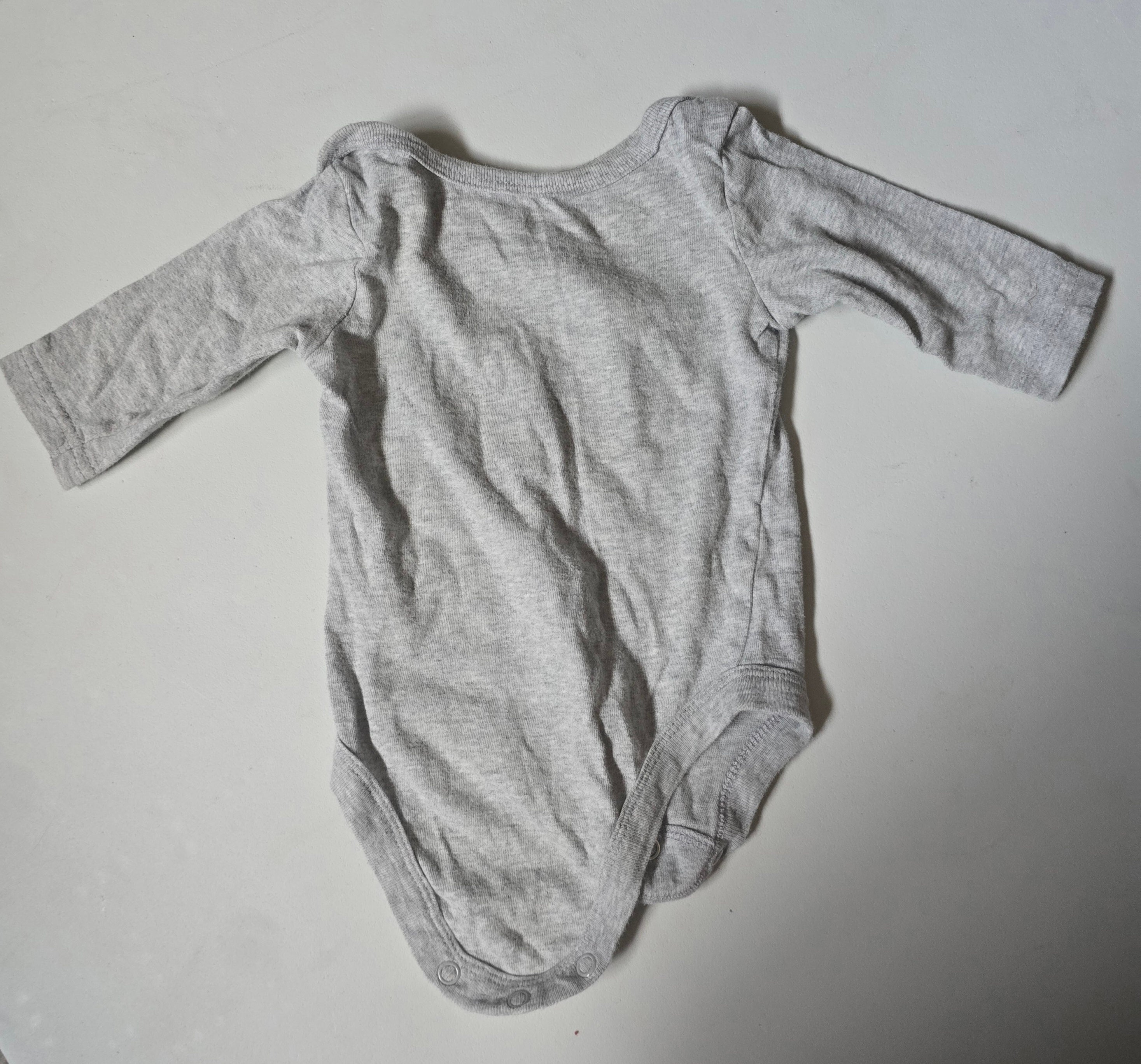 George Construction Print Long Sleeve Bodysuit | 0-3M