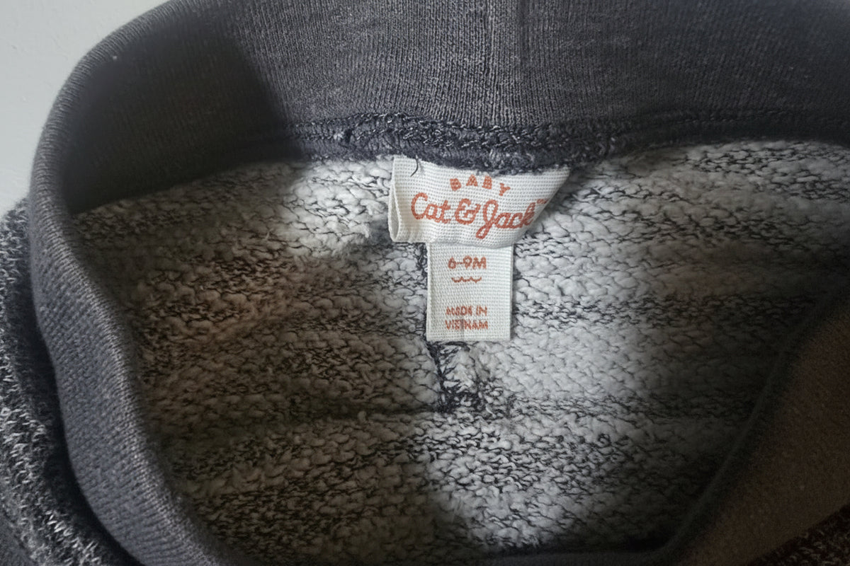 Cat & Jack Heather Grey Jogger Sweatpants | 6-9 month