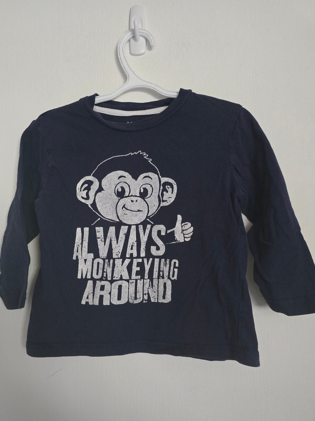 Joe Fresh Monkey Long Sleeve Shirt | 3T