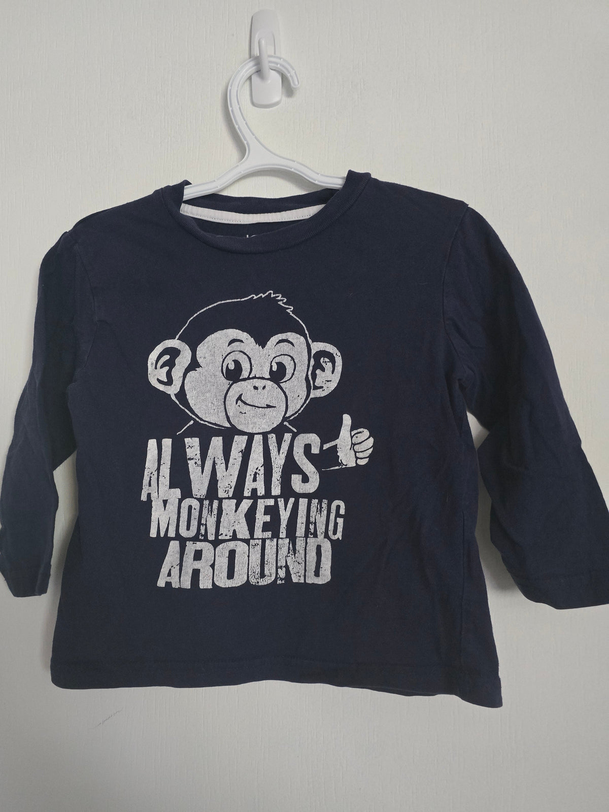 Joe Fresh Monkey Long Sleeve Shirt | 3T