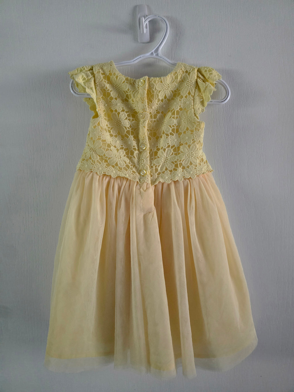 George Yellow Lace & Tulle Dress | 4T