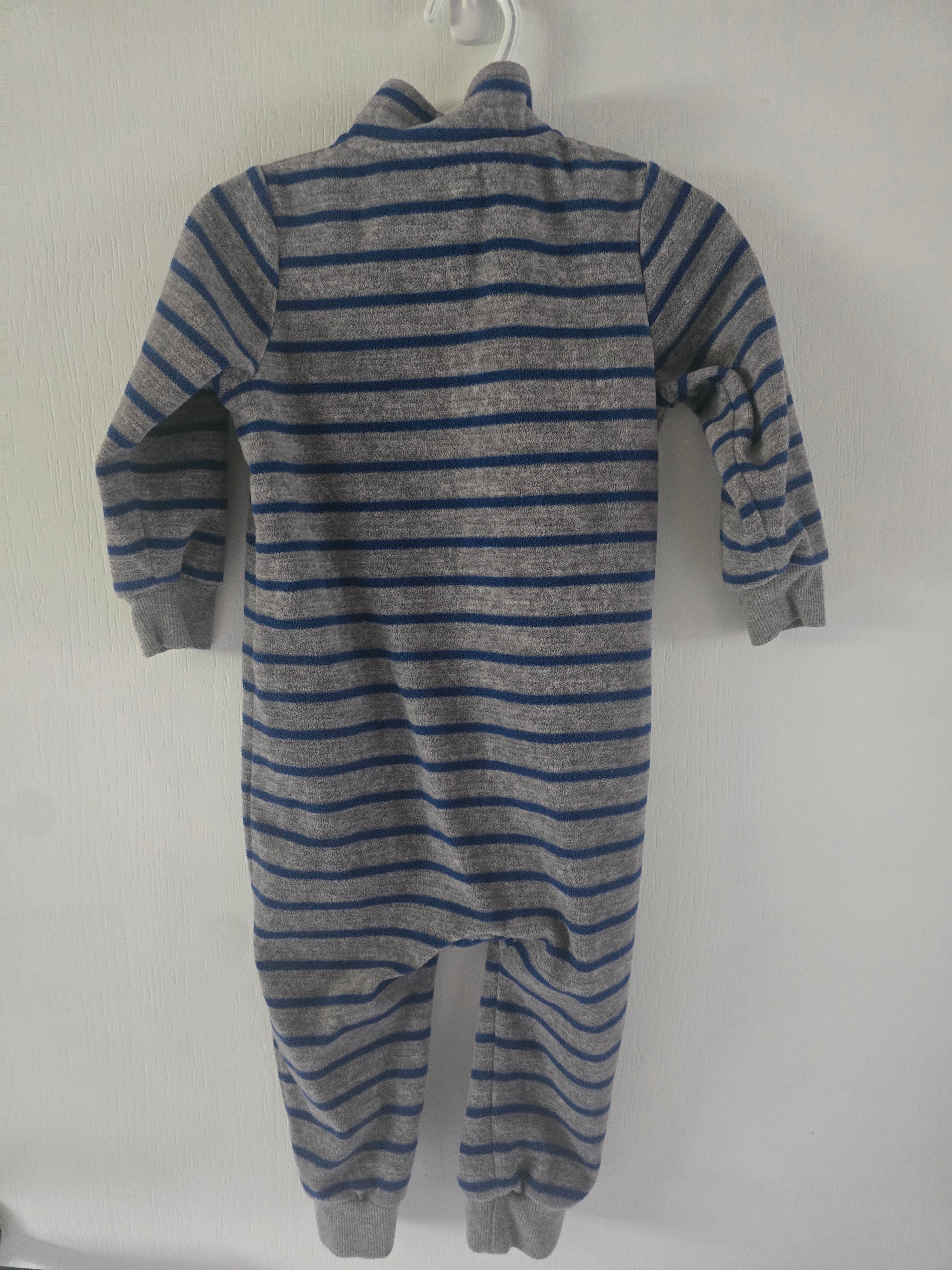 George Baby Striped Sherpa-Lined One-Piece Jumpsuit | 18-24M