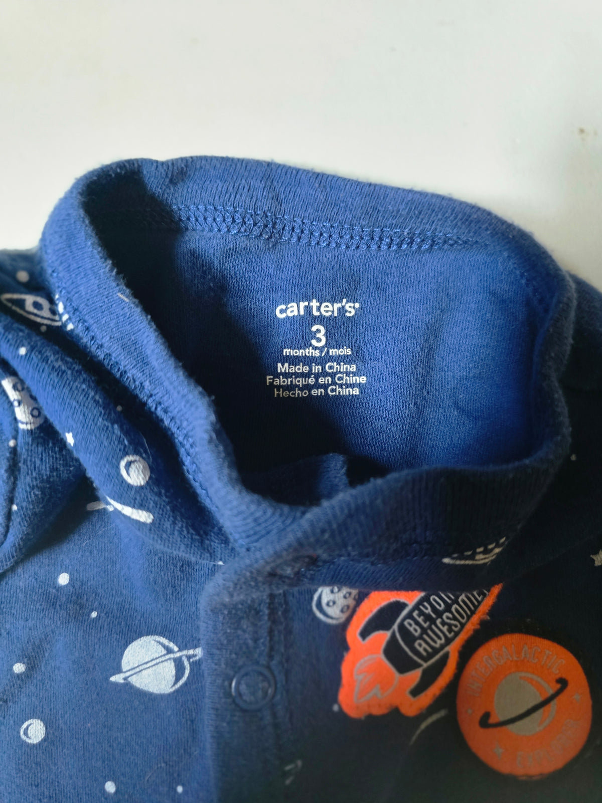 Carter's Space Print Footed Sleeper | 3 Months