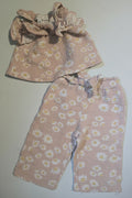Rachel Zoe Daisy Print Muslin Ruffle Two-Piece Set | 12 month