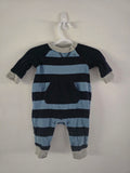 Baby Gap Blue & Navy Striped Romper | 3-6M