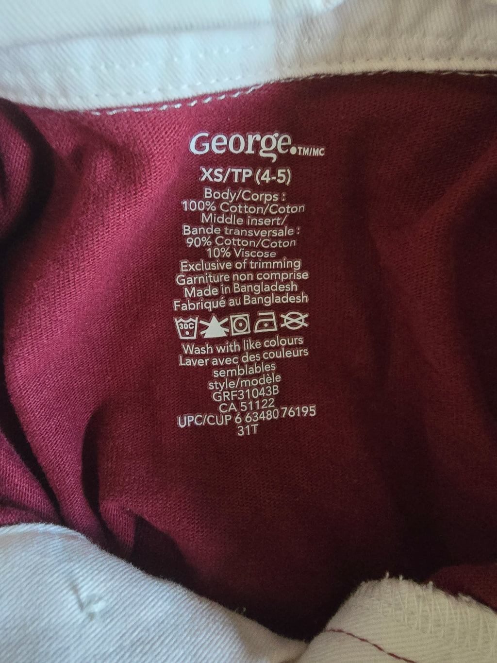 George Color Block Henley Long Sleeve | XS (4–5)