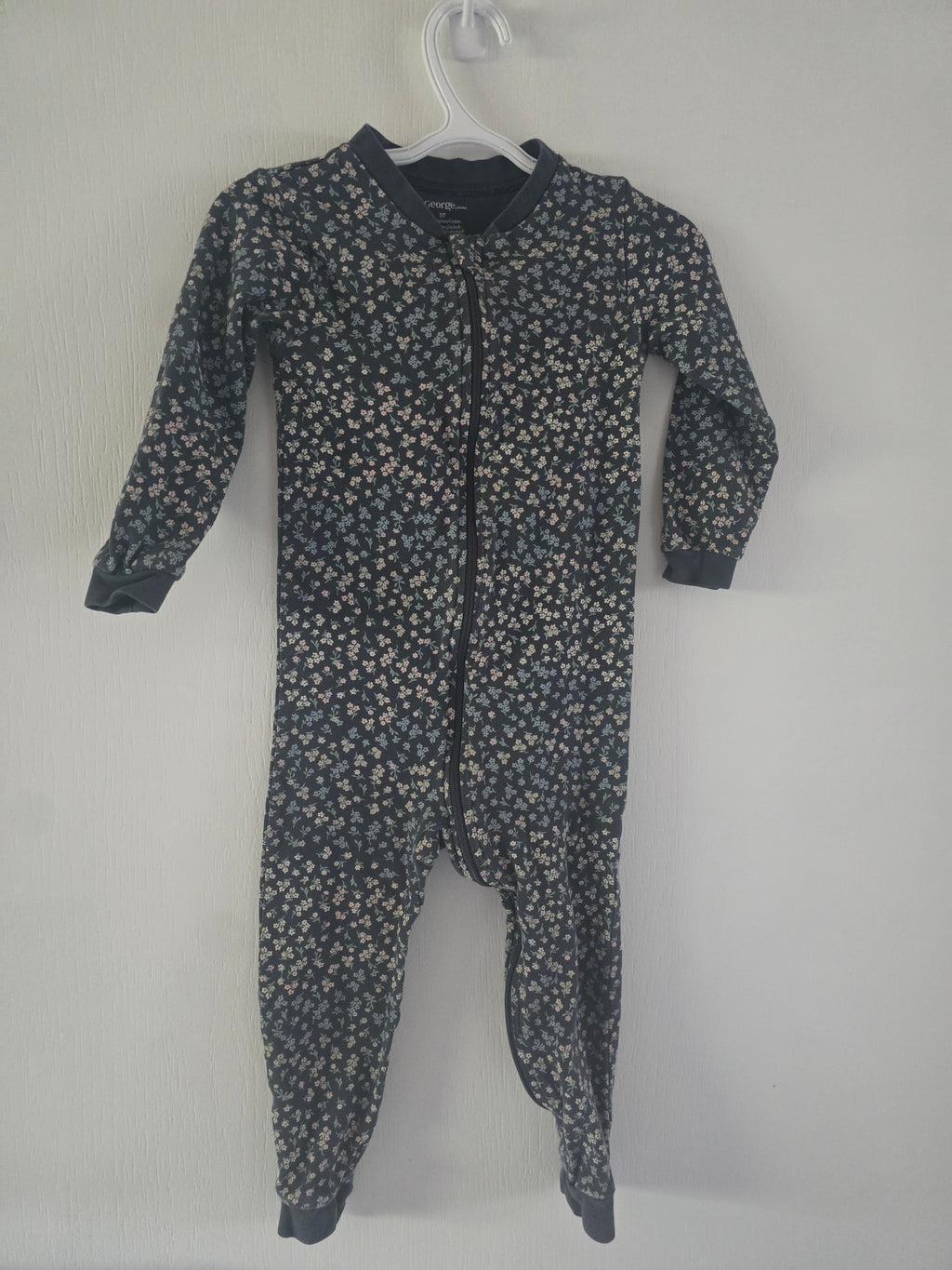 George Floral Zip Sleeper Pajamas | 3T