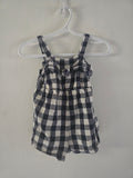 Old Navy Girls Black & White Gingham Ruffle Romper | 2t