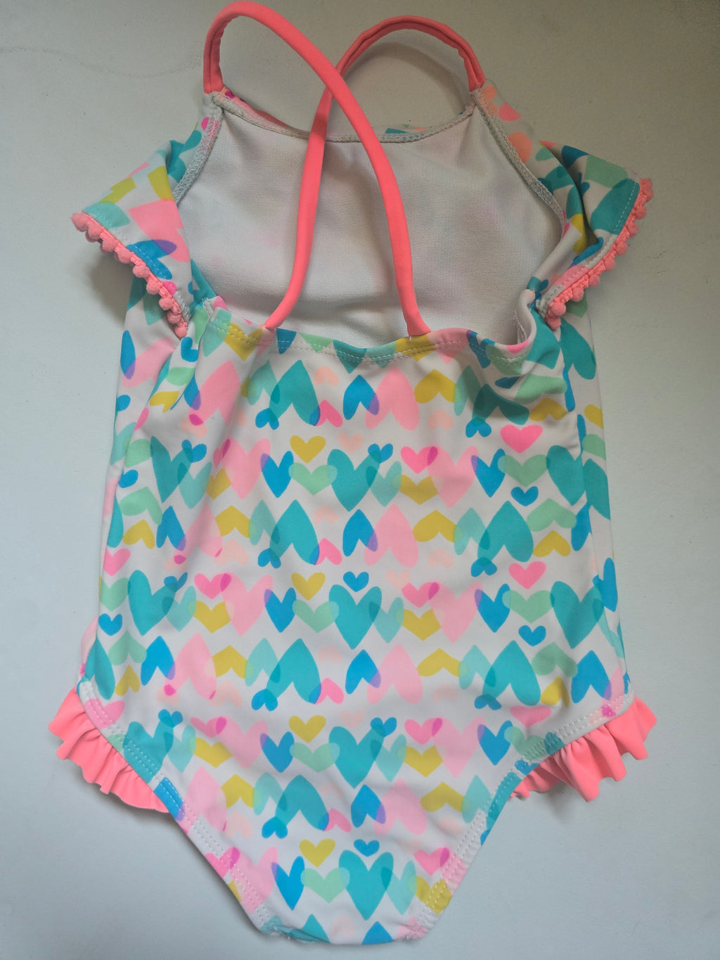 George Heart Print One Piece Swimsuit | 18-24 month