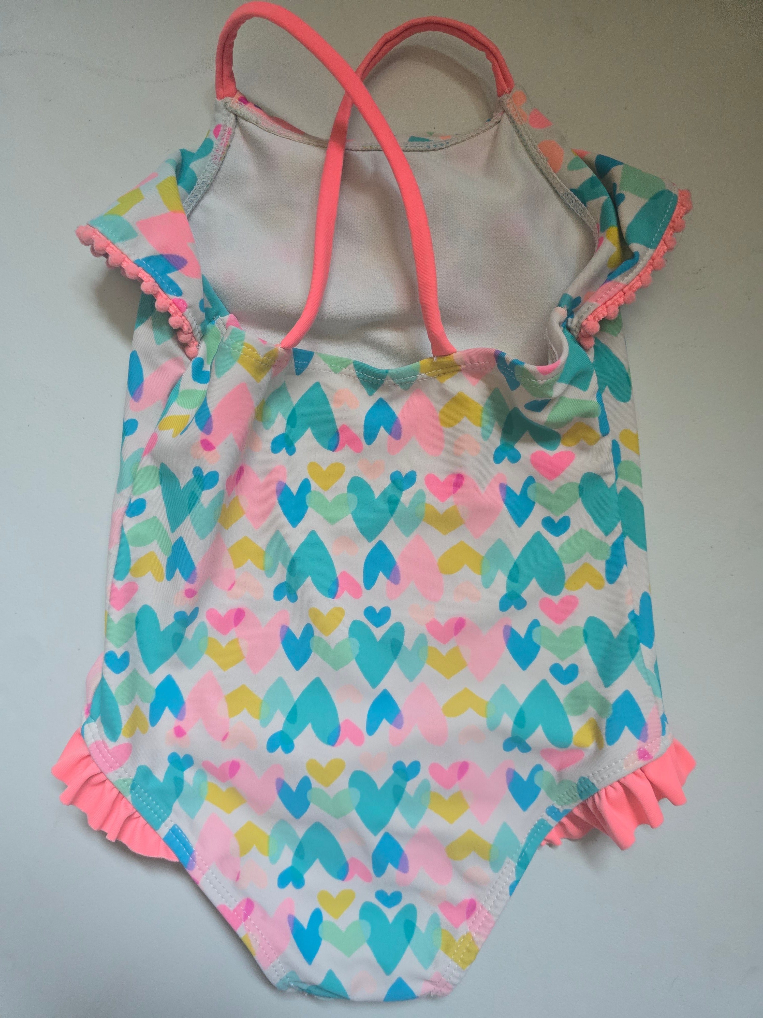 George Heart Print One Piece Swimsuit | 18-24 month
