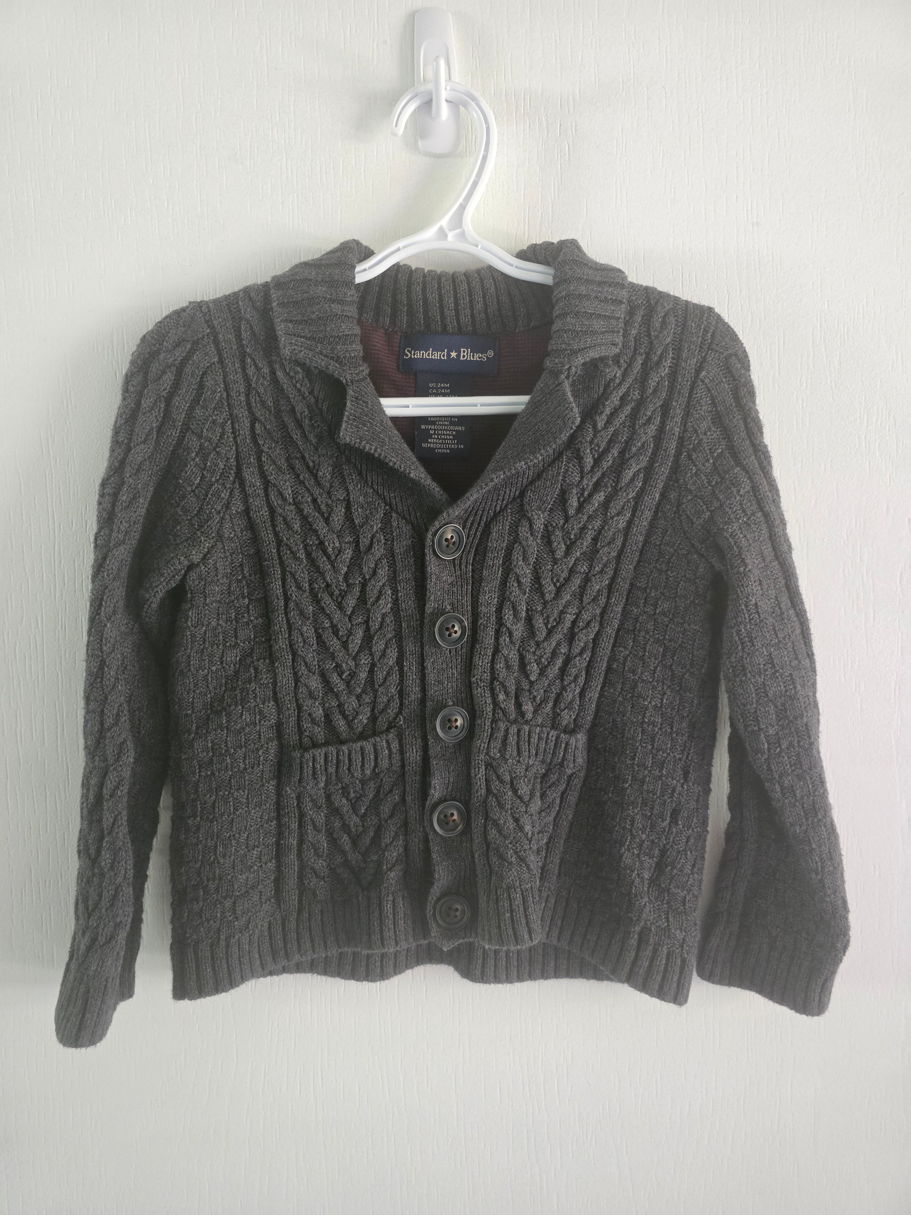 Standard Blues Cable Knit Cardigan | 2t