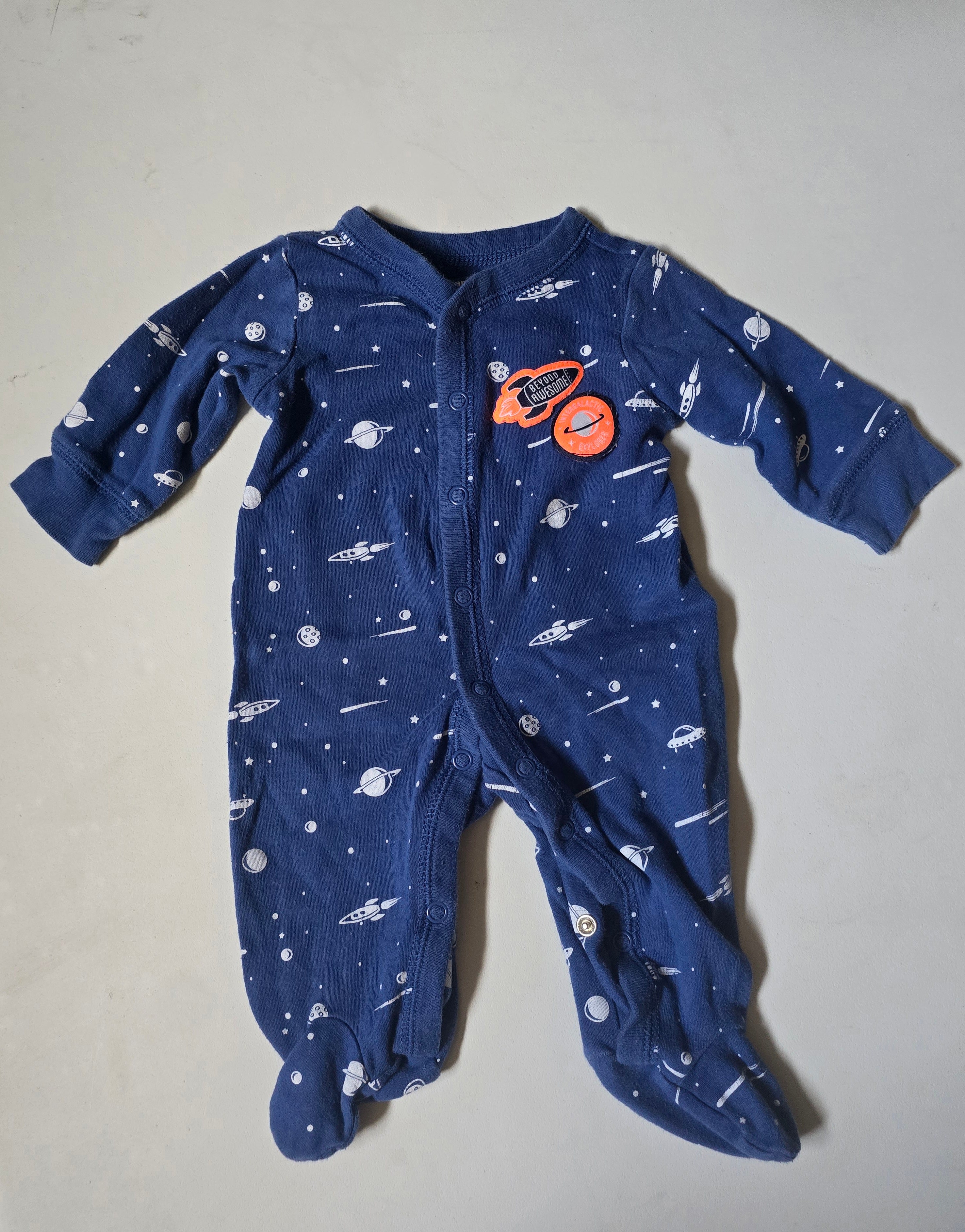 Carter's Space Print Footed Sleeper | 3 Months