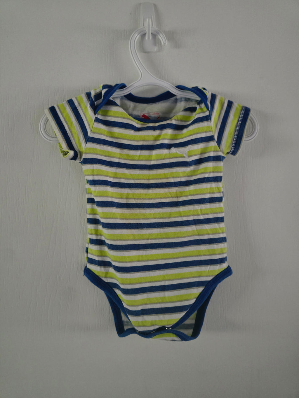 Puma Striped Short Sleeve Bodysuit | 6-9M