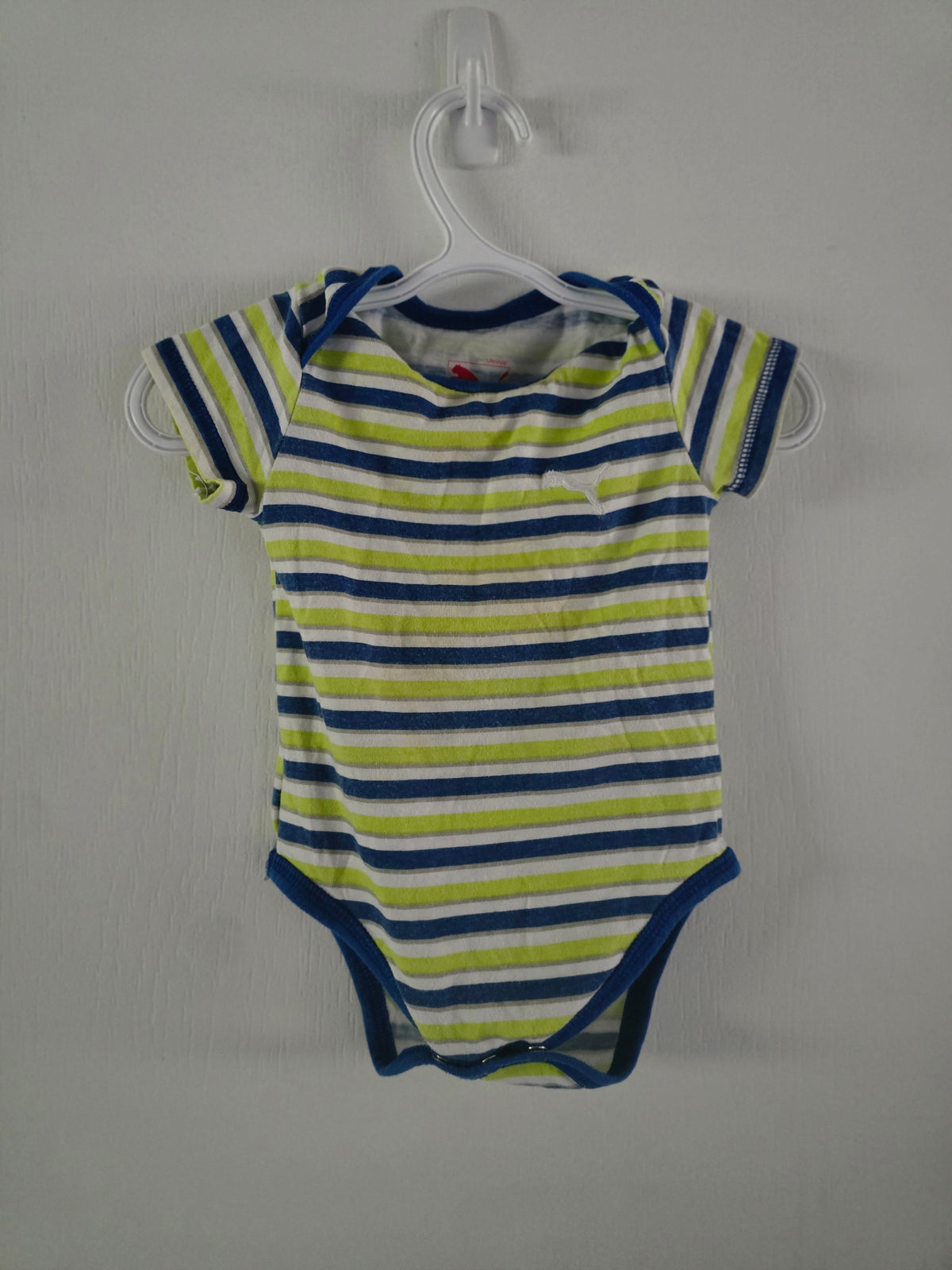 Puma Striped Short Sleeve Bodysuit | 6-9M