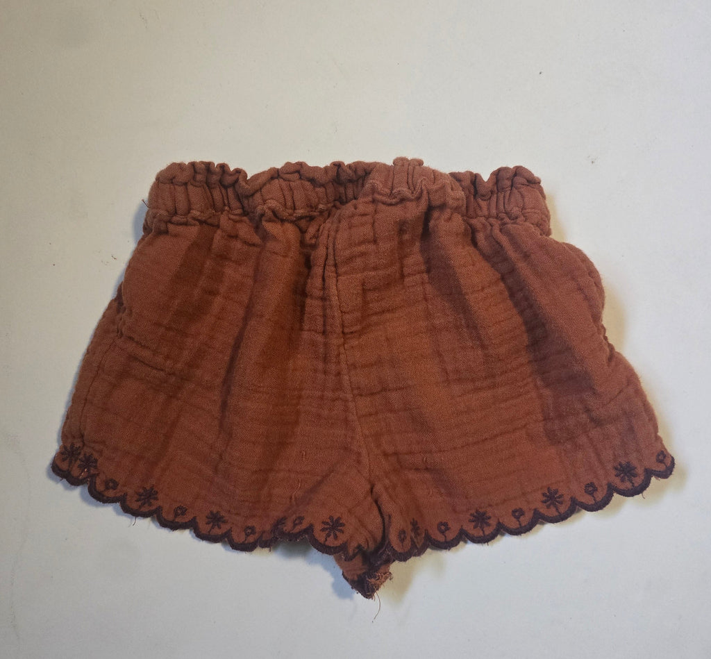 Old Navy Embroidered Gauze Shorts | 12-18 month